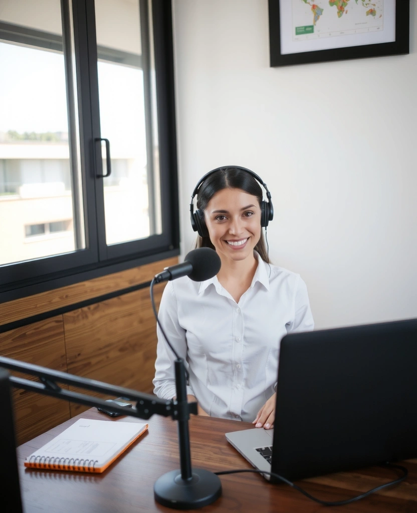 Microfono professionale in cabina